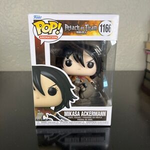 Funko Pop Animation Attack on Titan Mikasa Ackermann Vinyl Figure 1166 Manga